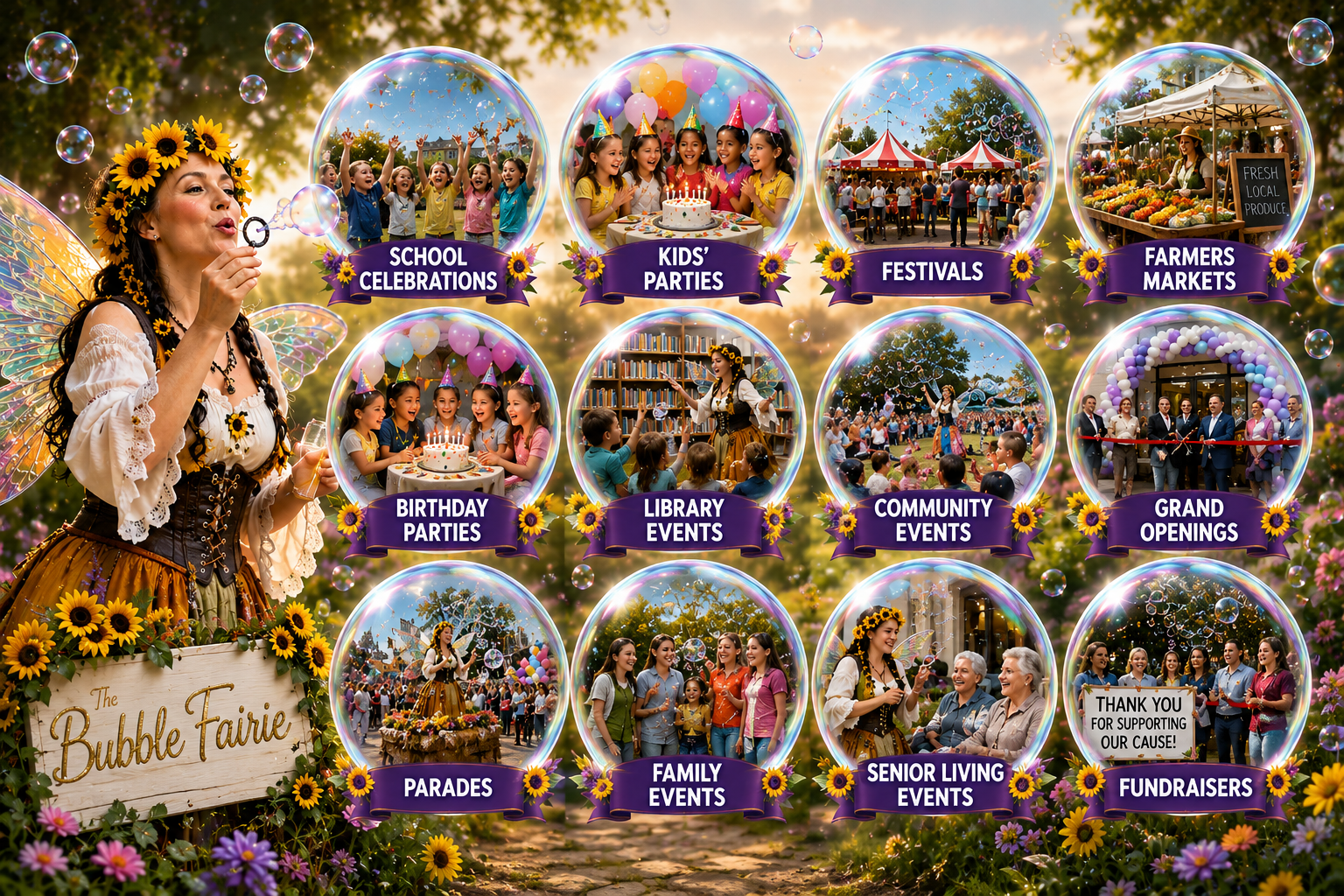 The Bubble Fairy parties and events